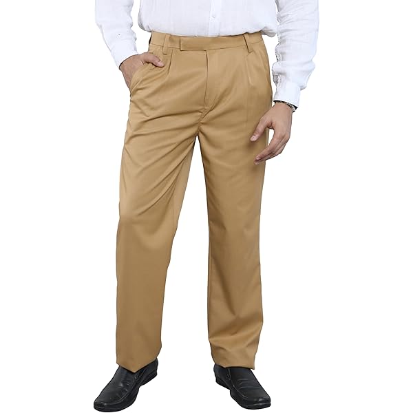 Buy Particle Men's Premium Double Pleated Trousers – Regular Fit