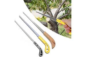 ZXCVWWE 9 Inch Outdoor Portable Hand Saw, Upgrade Household Garden Small Hand Saw, Rugged Triple Razor Tooth Steel Mini Hand Saw for Camping, Pruning, Backpacking, Survival, Outdoors, Gardening