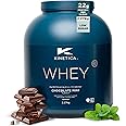 Kinetica Sports Whey Protein Powder -Chocolate Mint Flavour |22g Protein/Serve, 76 Servings/2.27Kg Pack|Gluten Free Supplement|Optimum for Muscle Growth & Recovery|Mixes Well with Water, Milk & Shakes