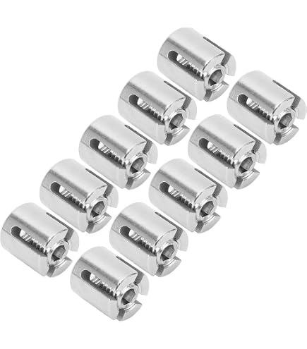 Lot De 21 Pinces à Câble En Acier Inoxydable (Forme En U) - Pour Fixer Câbles, Clôtures, Cordes à Linge, Bannières - Réutilisables, Taille M3
