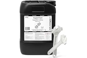 SuperPCS 3D-Drucker Harz, härtestes und schnellstes, 50 µm, 1,8 GPA, Druck in 1,5 Sek., Hergestellt in Korea von 3DMaterials (5000g, Weiß)