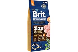 BRIT Premium av Nature Adult M Vuxen MANZANA, Pollo, storlek 15 kg