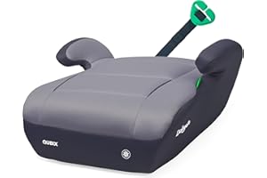Daliya® QUBIX Kindersitzerhöhung | i-SIZE NORM ECE R129 | 125 bis 150 cm | Gurtfix | waschbar | Autositz | Autokindersitz | Kindersitz | Sitzerhöhung (Schwarz - Grau)