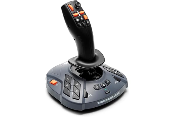Thrustmaster SimTask FarmStick – Joystick de Simulation Agricole pour PS5 & PC – 33 Boutons d'Action – Capteurs Magnétiques H.E.A.R.T – Idéal Farming Simulator 25 – Ambidextre – Noir