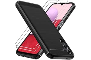 ‎IVOLER ivoler Etui kompatybilne z Samsung Galaxy A14 5G z [2-pak ochraniaczy ekranu ze szkła hartowanego, amortyzacja wstrząsów, odporne na zarysowania, czarne tył