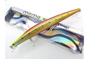 momolures - Shore Line Minnow 170F Sistema de transferencia de peso silencioso de doble alambre para la pesca de la lubina, la pesca del señuelo del salmón (SUNRISE SALDINE)