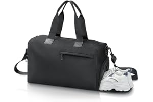 Romon Sac de Sport Homme Femme, Sacs Voyage avec Compartiment Chaussures et Humide Grande Sac de Sport Travel Bag Waterproof Multiuse Bagd à Bandoulière ou Fourre-Tout pour Gym, Fitness, Duffel Bag
