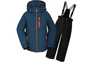 ODYSSEY-REFUGE OLIVER Jungen-Schneeanzug Abnehmbarer Kapuzen-Skianzug Extra Wärme Winteranzug