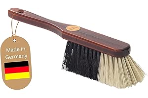 Novaliv 1 balayette à main I mélange de crins I balai à main en bois I brosse à main balayage en poils de queue de cheval balai à poils d'animaux