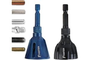 Yuentoen External Deburring Chamfer Tool, Hex Shank Deburring Tool, External Chamfering Tool 3-25 mm Screws Deburrer, External Chamfering Tool for Steel, Copper, Brass, Plastic, Wood