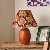 Sienna Handmade Dekoratif Seramik Abajur | Modern Desenli Tasarım | 40 cm | A Enerji Sınıfı | E27 Uyumlu | Yerli &Uuml;retim | CE 