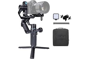 FeiyuTech [Offiziell] SCORP Mini 3 Pro Kit – All-in-One 3-Achsen Gimbal mit abnehmbarem Fernbedienungsgriff, AI-Tracking, ink Tragetasche, für Canon/Sony/Nikon/Panasonic/Fujifilm,Smartphone&Action Cam