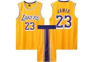 GIIWAKI Completo Basket Bambino/Uomo, 2 Pezzi Completino Basket Bambino Maglia Basket Bambino Divisa Basket Bambino, Senza Maniche Maglia Basket Bambino,Canotta Basket Bambino e Pantaloncini