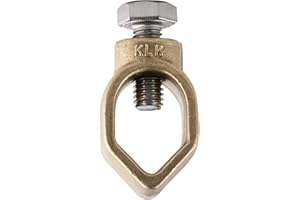 KLK ELECTRO MATERIALES KLK - Grapa Para Toma De Tierra Unifilar Fabricada En Cobre. Válida Para Picas De Tierra De Hasta 16 mm De Diámetro y cable cobre desnudo 70mm Tornillería M8. Modelo KR-1