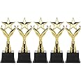 NUOBESTY 2pcs Trophy Plastic Trophy Football Trophy Gold Decor Kids Honor Trophy Competition Trophy Academy Awards Trophy Turkey Trophy Award Trophies Star Trophy Decor Child Desktop Props
