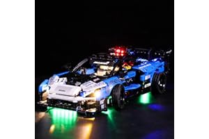 LOCOLEE Jeu de LumièRe pour Lego McLaren Senna GTR,Kit de LumièRe a LED pour Lego 42123 Technic McLaren Senna GTR,IdéE de Cadeau Bricolage Jouet,Juste Un Kit LéGer, Pas de ModèLe Lego(Version Mise à Jour)