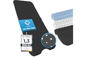 FLIPLINE Badewannenmatte rutschfest Natura Hautsensitiv [100x40 cm] - Aus TPE - KEIN PVC! - Badematte rutschfest BPA frei maschinenwaschbar - für Kinder und Babys - Antirutschmatte Badewanne