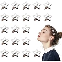 16-teiliges Set Stern-Haarspangen Mit Glitzer-Pailletten | Bunte Haaraccessoires Für Mädchen, Teenager & Frauen
