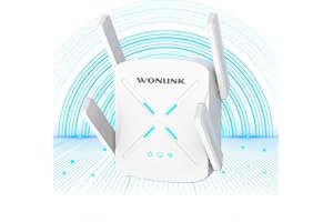 WONLINK Newest WiFi Extender Booster, WiFi Booster Wi-Fi 6 Range Extender Covers Up to 6000Sq.ft, Wireless Extender WiFi Repeater Support Repeater/AP/Router Modes, WPS Setup, UK Plug