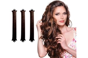 HAOXYO 3 Pcs Rizador Pelo Sin Calor,Rizos Sin Calor,Rizador Pelo Ondas Sin Calor Varilla Rizadora sin Calor Para Todo Tipo de Cabello,Lazy Curler Set Rizadores de Ondas Para Cabello Largo y Medio