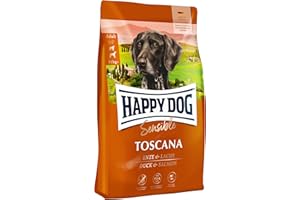 Happy Dog Sensible Toscana M 12,5 kg - Trockenfutter, Geschmacksrichtung Ente & Lachs