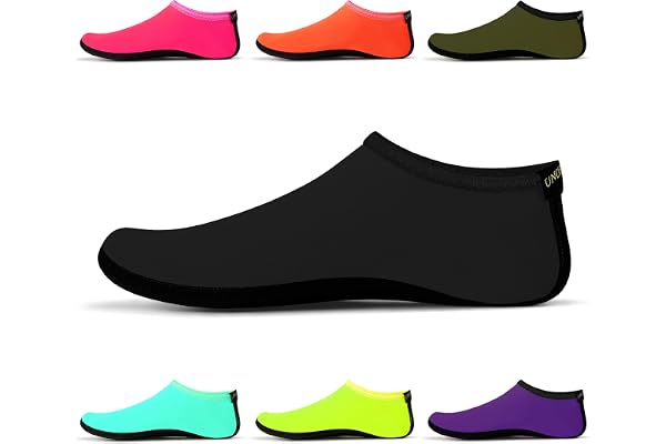 Chaussettes d'eau – Chaussures d'eau Unisexes, Chaussettes de Yoga d'intérieur, Pieds Nus, Plage, Surf, plongée, Pantoufles de Piscine pour Enfants et Adultes SWA15
