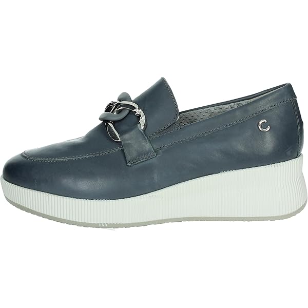 Mocassini Comodi Cinzia Soft Con Zeppa - Modello IV6821178 In Camoscio Grigio