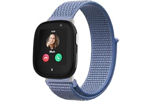 Niboow Nailon Correa para Xplora X6 Play, Niños y Niñas Reloj Inteligente para NiñOs Respirable Ajustable Deportiva Repuesto Velcro Correa para Xplora X6 Play