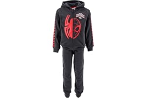 Marvel Spiderman Chandal para Niños, Conjunto 2 Piezas para Niños, Sudadera con Capucha y Pantalones, Traje Deportivo, Tallas 3 a 8 Años
