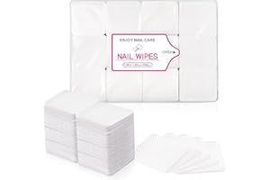 BELOVING 600 Stück Zelletten für Gelnägel Fusselfreie, Zelettenrolle für Nägel Nagellackentferner Pads, Lint-Free Nail Wipes Cleaner Gelnägel für Nail Art, Weiß