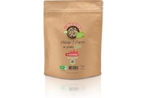 La Brigade des épices - Mélange 3 poivres en grains de KAMPOT : Noir, Blanc et Rouge BIO & IGP – 100g - EXCLUSIVITE – PREMIUM - Fabriqué et Conditionné en France