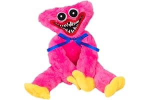 Thingehoy Huggy-Wuggy Plush, Huggy-Wuggy Toys, Poppy-Playtime Huggy-Wuggy Birthday Gifts, Horror Plush Toy Halloween, Soft Stuffed Toy Plush Doll for Girls, Boys-Kissy Missy Huggy-Wuggy, B-pink
