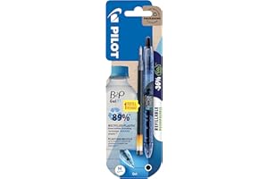 Pilot Pen 2719701BM długopis żelowy B2P Bottle to Pen, Begreen, do wielokrotnego napełniania, łącznie z zapasowym wkładem, czarny