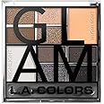 L.A. COLORS 10 Eyeshadow Palette, Cool, 20g
