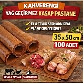 Kahverengi Yağ Ge&ccedil;irmez Kasap Pastane Kağıdı 35x50 cm Et Tavuk Sarma 100 Adet