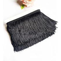 Ruban Décoratif à Franges En Soie - 2m X 15cm - Pour Couture, DIY, Décoration - Multi-Couleurs