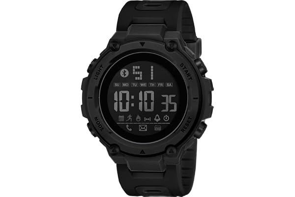 Shocknshop Digital Sports Stylish Multifunctional Electronic LED Black Dial Wrist Watch for Men Boys -WCH78
