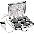 Limershow Professional Hot Stone Warmer, Massage Stone Warmer Set, Portable Electric Hot Stone Massage Set, 9 Pieces Hot Massage Stones Made of Basalt, for Massage Therapy, Relaxation, Spa Treatment