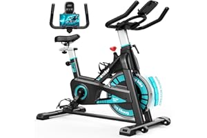 [2024 Aggiornato] Wenoker Cyclette Cyclette Bicicletta con Resistenza Magnetica, Indoor Fitness Bike Cyclette Home Cyclette Cardio Training Cyclette 160 kg/140 kg Portata