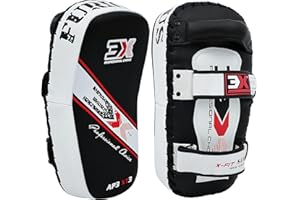 3X PROFESSIONAL CHOICE 3X Sports Muay Thai Pad for Coaching, Kickboxing Curved Kick pad, Thai Pads Strike Shield MMA, Martial Arts, Karate, Taekwondo, Punching, Foot, Knee and Elbow Target