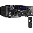 Amplificateur numérique Bluetooth 110V 220V 12V, carte amplificateur pour subwoofer, double microphone, karaoké, haut-parleur, home cinéma, DIY, 30W  44