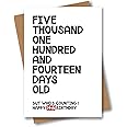 Happy 14th Birthday Card - 5114 Days Old But Who's Counting