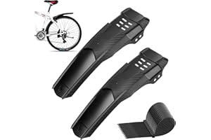 Wvu & Wvo 2 guardabarros para bicicleta de montaña, guardabarros de desmontaje rápido MTB guardabarros trasero de bicicleta de carretera para bicicleta de montaña, juego de guardabarros