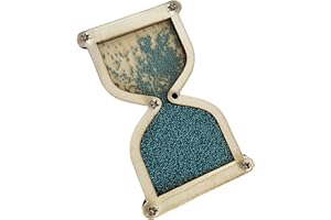 F Fityle Sablier en Bois Jouet Illumination DIY Accessoires Bébé Busy Board pour Enfants 3 4 5 6 7 8 - Bleu Vert