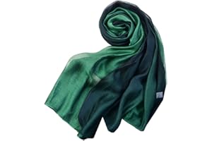 SNUG STAR Elegant Scarf Cotton Silk Scarf Elegant Soft Wraps Color Shade Scarves for Women Girls