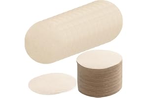 YAFE 600 PCS Unbleached Coffee Filters Papers Compatible with Aeropress, 64mm/2.5" Natural Replacement Round Coffee Filters Papers Filters Brown Paper Filter Compatible with Espresso Coffee Makers