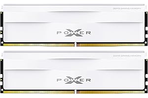 Silicon Power DDR5 32GB (2x16GB) 6000MT/s (PC5-48000) 288-pin CL30 1.35V UDIMM Desktop Memory Module RAM SP032GXLWU60AFDG White