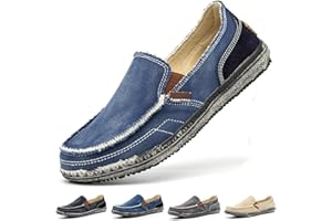 Xinghuanhua Herren Espadrilles Freizeitschuhe Segeltuch Faulenzer Schlupfen Flache Freizeitschuhe Erbsen Schuhe Fahrschuhe Bootsdeck Schuhe Halbschuhe