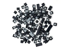 LZH-LP 104 Touches compatibles avec Les commutateurs MX Doubleshot Support Éclairage LED ABS Touches Profil OEM pour Clavier mécanique de Jeu DIY