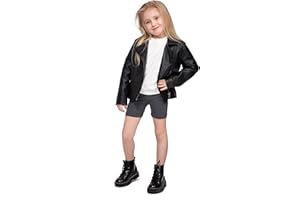 hi!mom School Short Leggings for Girls Cotton Rich 1/2 Length Shorts for School Uniform I Over-Knee Baby Kids Cotton Legggings Dancing School Elastic Soft Short Pants, 2-13 Years